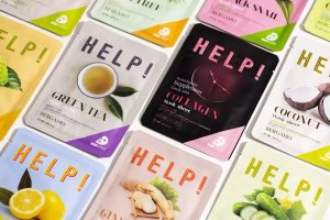 Bergamo BERGAMO HELP ! maseczka w płachcie zielona herbata 25 ml 2