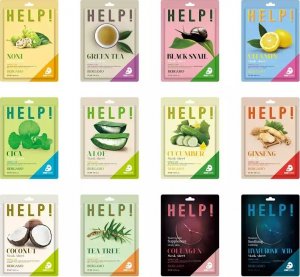 Bergamo BERGAMO HELP ! maseczka w płachcie zielona herbata 25 ml 3