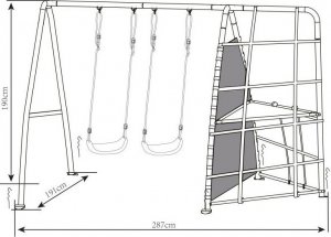 Axi AXI Rodzinne Centrum Sportowe Huśtawki Siatka do Wspinaczki 8