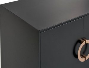 Beliani Szafka czterodrzwiowa czarna OXNARD! 6