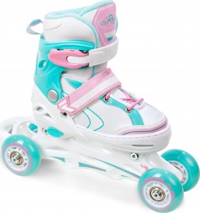 Rolki RAVEN Lia z wymienną płozą regulowane białe r. 34-37 5