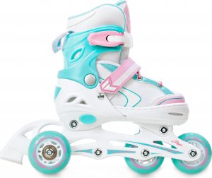 Rolki RAVEN Lia z wymienną płozą regulowane białe r. 34-37 7