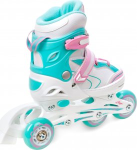 Rolki RAVEN Lia z wymienną płozą regulowane białe r. 34-37 9