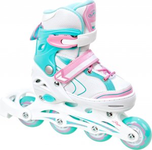 Rolki RAVEN Lia z wymienną płozą regulowane białe r. 34-37 10