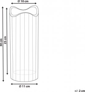 Ramka Beliani Wazon na kwiaty szklany 30 cm różowy PERDIKI! 8