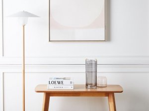 Ramka Beliani Wazon na kwiaty szklany 30 cm szary PERDIKI! 2