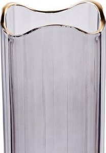 Ramka Beliani Wazon na kwiaty szklany 30 cm szary PERDIKI! 6