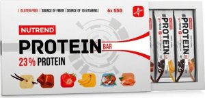 Nutrend NUTREND Protein Bar 23% Protein Zestaw 6x55g BATONY BIAŁKOWE 1