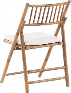 Beliani Zestaw mebli ogrodowych drewno bambusowe z poduszkami białymi SAVALLETRI! 6