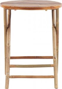 Beliani Zestaw mebli ogrodowych drewno bambusowe z poduszkami białymi SAVALLETRI! 7