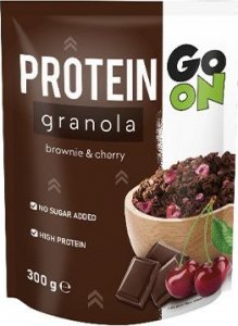 Sante GO ON Protein Granola 300g PŁATKI ŚNIADANIOWE Brownie Cherry 1