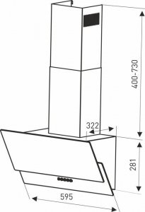 Okap Focus Okap kuchenny Focus Spark black 3