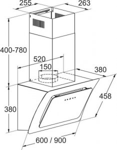 Okap Focus Okap kominowy Sycylia 90 4