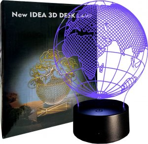 Lampka Nocna 3D LED Lampa Wielokolorowa 1