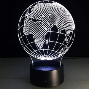 Lampka Nocna 3D LED Lampa Wielokolorowa 2