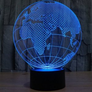 Lampka Nocna 3D LED Lampa Wielokolorowa 4