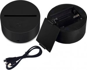 Lampka Nocna 3D LED Lampa Wielokolorowa 9