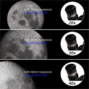 Luneta Luneta teleskop na statywie okular 20x 30x 40x 5
