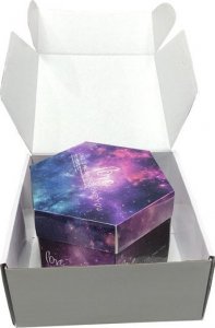 Ramka ToPrezent.pl Białe Twarde Pudełko Niespodzianka + Gwiezdne Naklejki 3
