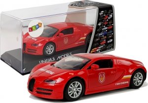 LeanToys Auto Sportowe Straży Pożarnej z Naciągiem,Dźwiękiem i Światłami 1