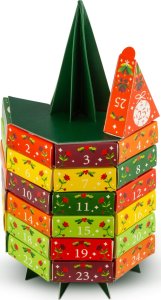 Kalendarz adwentowy English Tea Shop Zestaw herbatek Chrismas Tree 25 piramidek BIO 50g 3