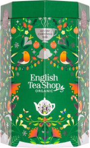 Kalendarz adwentowy English Tea Shop Zestaw herbatek Chrismas Tree 25 piramidek BIO 50g 4