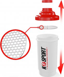 K-Sport SHAKER  z sitkiem 700ml, K-SPORT 3