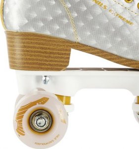 Nils Extreme Wrotki NQ14198 Srebrno-złote r. 37 5