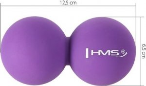 HMS BLC02 VIOLET LACROSSE PODWÓJNA PIŁKA DO MASAŻU HMS 3