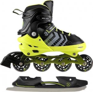 Rolki Nils Extreme NH18192 z wymienną płozą regulowane zielone r. 39-43 3