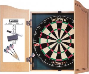 Unicorn Tarcza Unicorn STRIKER Home Dart Centre + szafka- 2 sets precision darts 46136 Uniwersalny 2