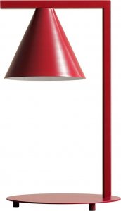 Lampa stołowa Aldex Lampa biurkowa czerwona z podstawką E14 Aldex FORM 1108B15 1