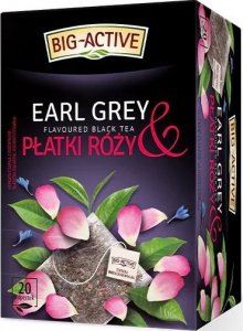 Big-Active Herbata czarna Earl Grey Płatki Róży 20 torebek 1