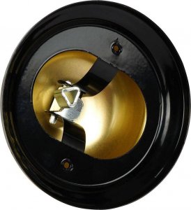 Vilde Dzwonek stołowy recepcyjny ręczny metalowy złoty 8,5x6 cm 5