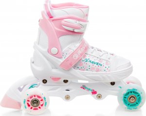 Rolki Raven Inlineskates Rosi z wymienną płozą regulowane różowe r. 28-32 7