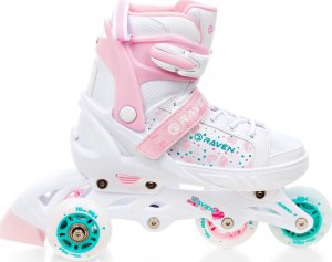 Rolki Raven Inlineskates Rosi z wymienną płozą regulowane różowe r. 28-32 10