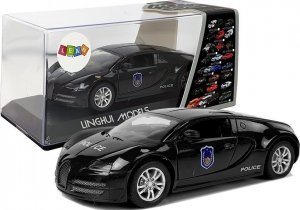 LeanToys Auto Sportowe Policja z Naciągiem, Dźwiękiem i Światłami 1