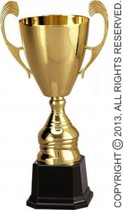Tryumf Puchar Metalowy Złoty Trofeum 4104F 1