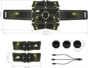 HMS ABS Master pro Super Elektrostymulator 16