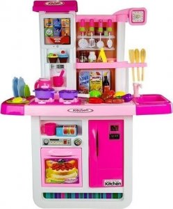 LeanToys Kuchnia Różowa z Wodą Garnki Artykuły Spożywcze Dźwięk 2