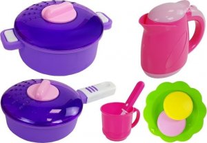 LeanToys Kuchnia Różowa z Wodą Garnki Artykuły Spożywcze Dźwięk 5