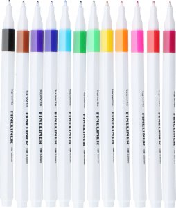 Topwrite Zestaw flamastrów pisaków mazaków TOPWRITE 12el. uni 2
