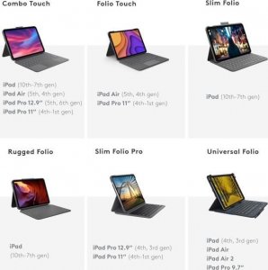 Logitech Klawiatura i etui - Tablet - Logitech - COMBO TOUCH IPAD PRO 11 - APPLE 5