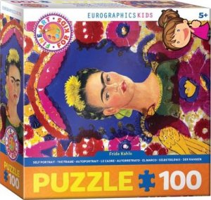 Eurographics Puzzle 100 Frida Self Portrait the Frame 6100-5425 1