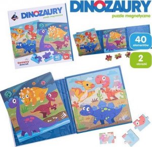 Askato Puzzle magnetyczne 20 elementów - Dinozaury 1