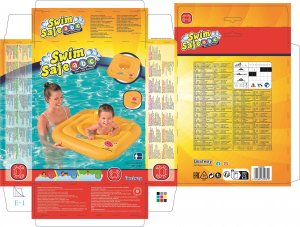 Bestway Bestway 32050 Siedzisko do nauki pływania Kwadrat Swim Safe Step A 76cm x  76cm 15