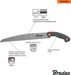 Bradas Piła V-SERIES CUTTER - ostrze 325mm 2
