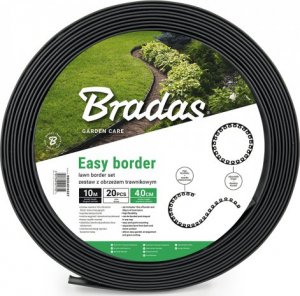 Bradas Zestaw z obrzeżem trawnikowym EASY BORDER - 40mm czarny 2