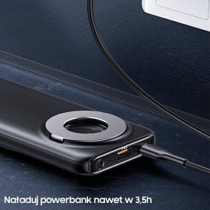 Ładowarka Usams USAMS Powerbank PB62 10000mAh 20W QC3.0+PD Magnetic Wireless Fast Charge czarny/black 10KCD17101 (US-CD171) 8