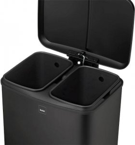 Kosz na śmieci Kela do segregacji na pedał czarny (KE-10944) 3